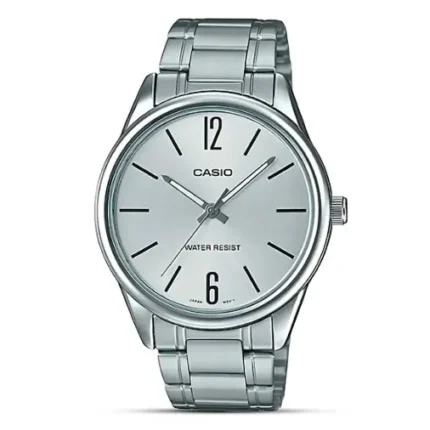 CASIO ENTICER SILVER DIAL STAINLESS WATCH MTP-V005D-7BUDF