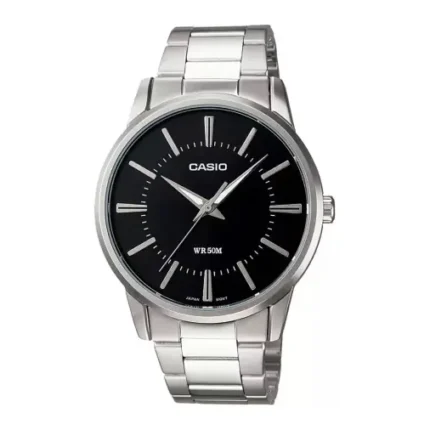 CASIO ENTICER BLACK DIAL STAINLESS WATCH MTP-1303D-1AVDF
