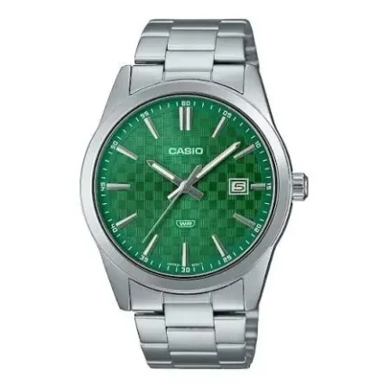 CASIO ENTICER GREEN DIAL MEN'S WATCH MTP-VD03D-3A1UDF