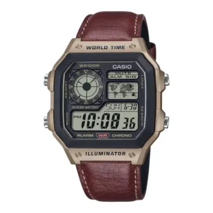 CASIO YOUTH DIGITAL WORLD TIME MEN'S WATCH AE-1200WHL-5AVDF